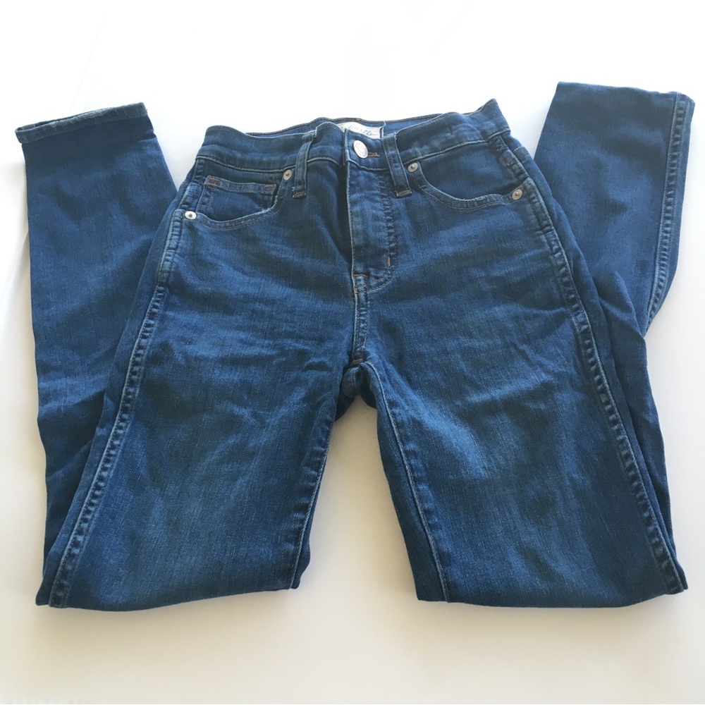 Madewell 10" High Rise Skinny Jeans Blue Denim W 26 in Inseam 28 #3